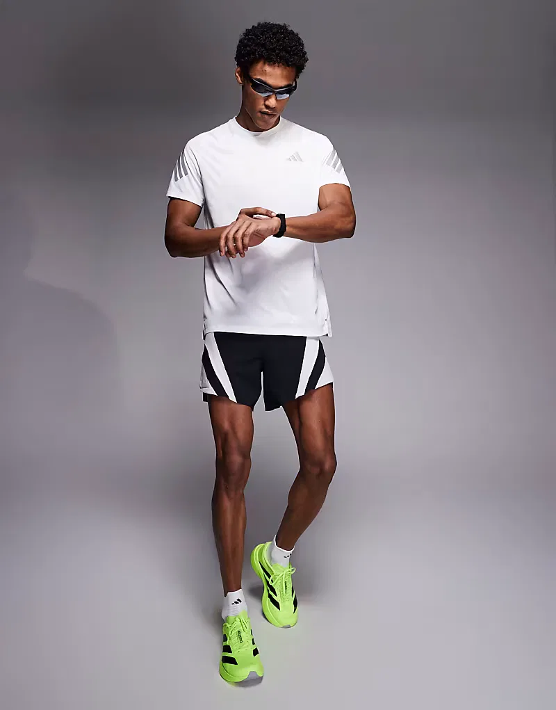 Футболка Adidas Running adi365 с отражающими полосами, белый — фото 2