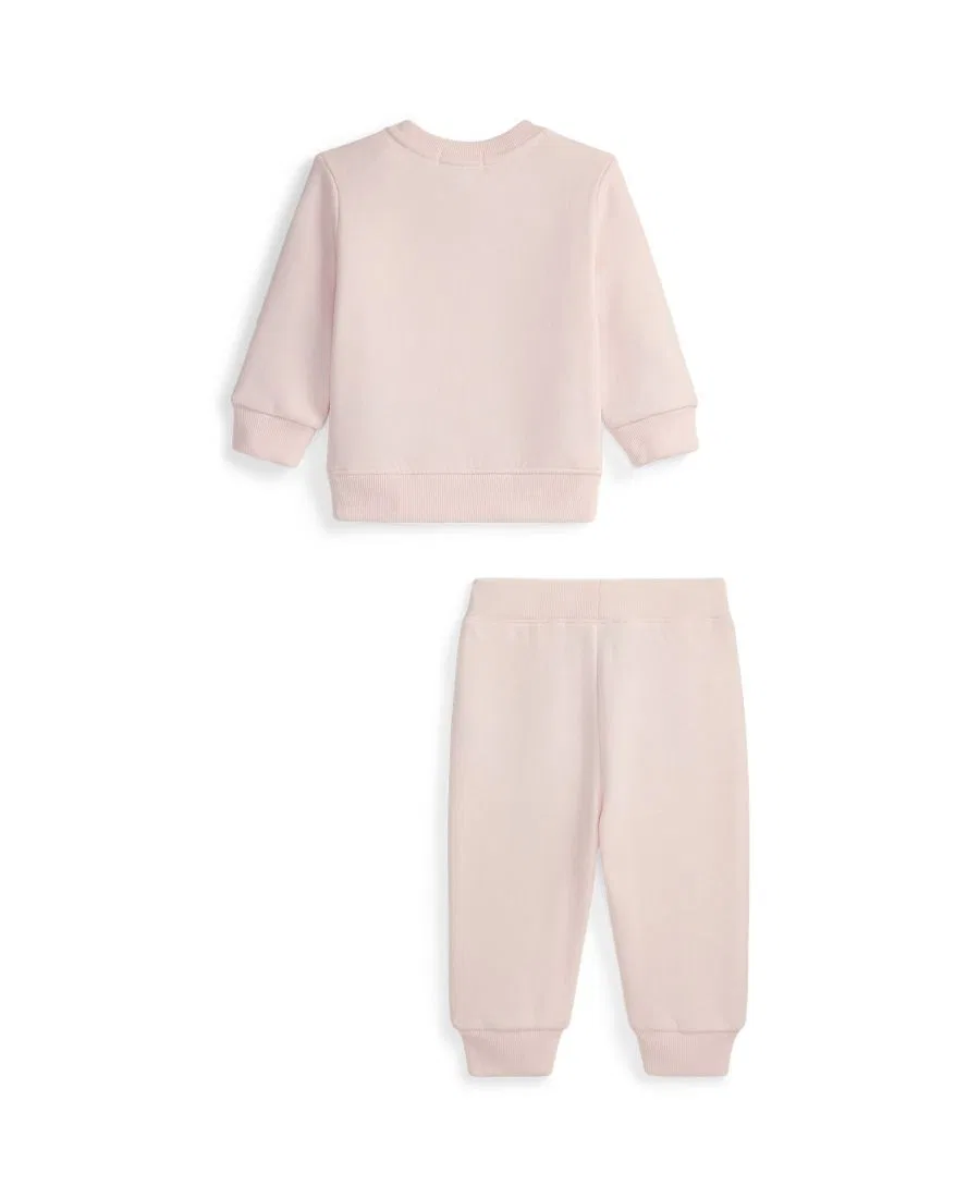 Комплект из свитшота и брюк с Поло Медведем Polo Ralph Lauren, Pink — фото 2