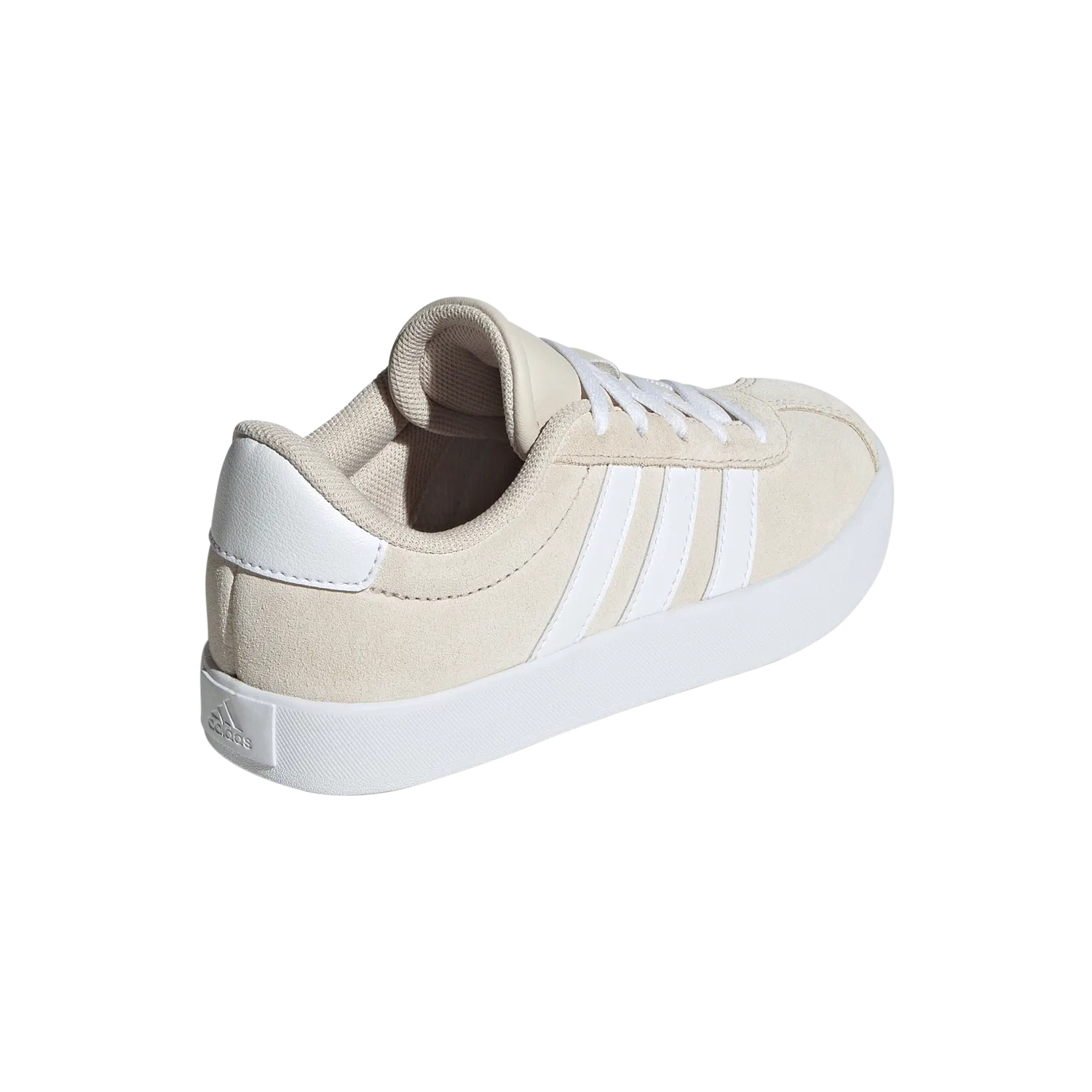 Детские кроссовки для девочек VL Court 3.0 K Adidas, бежевый — фото 3