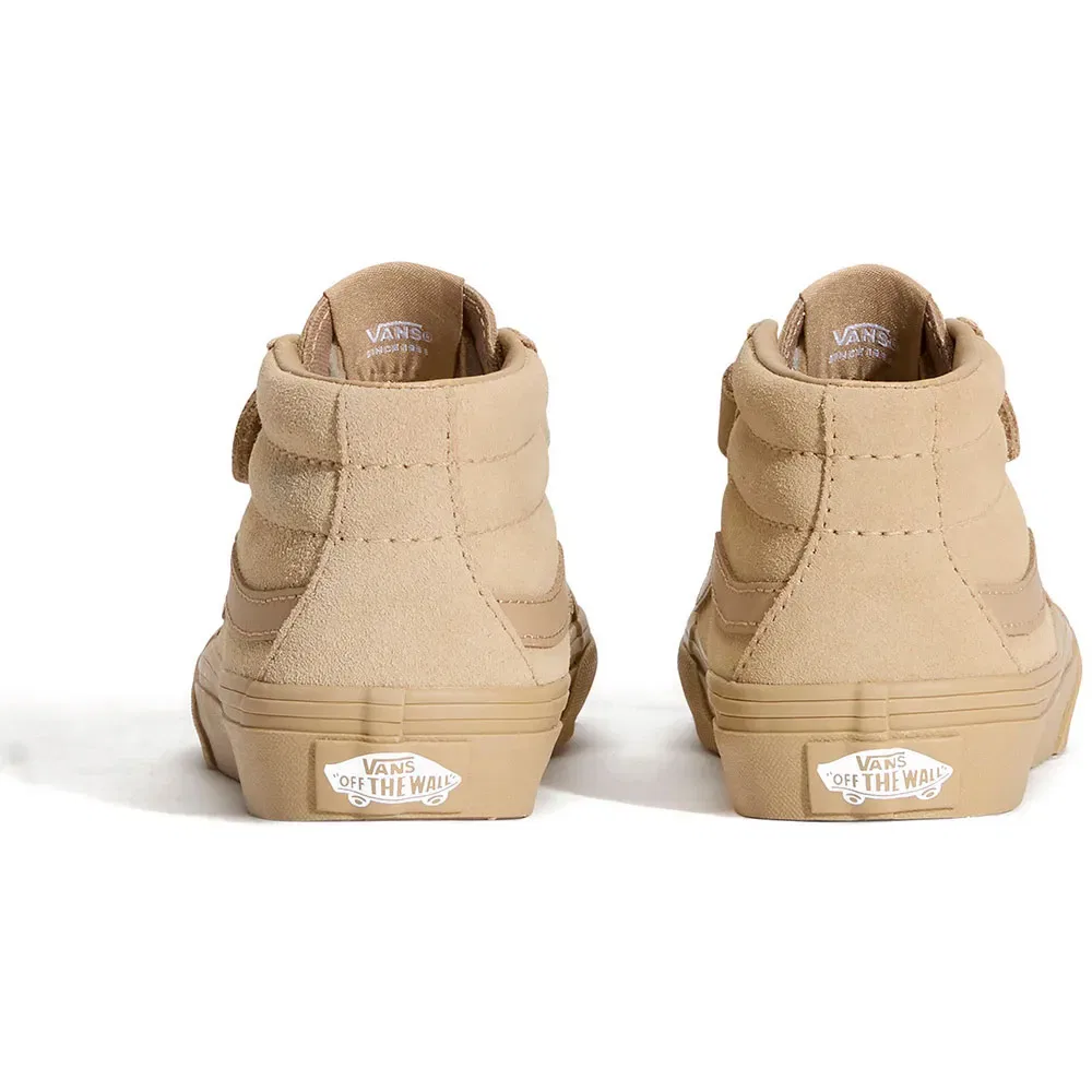Детские кроссовки для девочек с высоким берцем SK8-Mid Reissue V Vans, Beige — фото 3