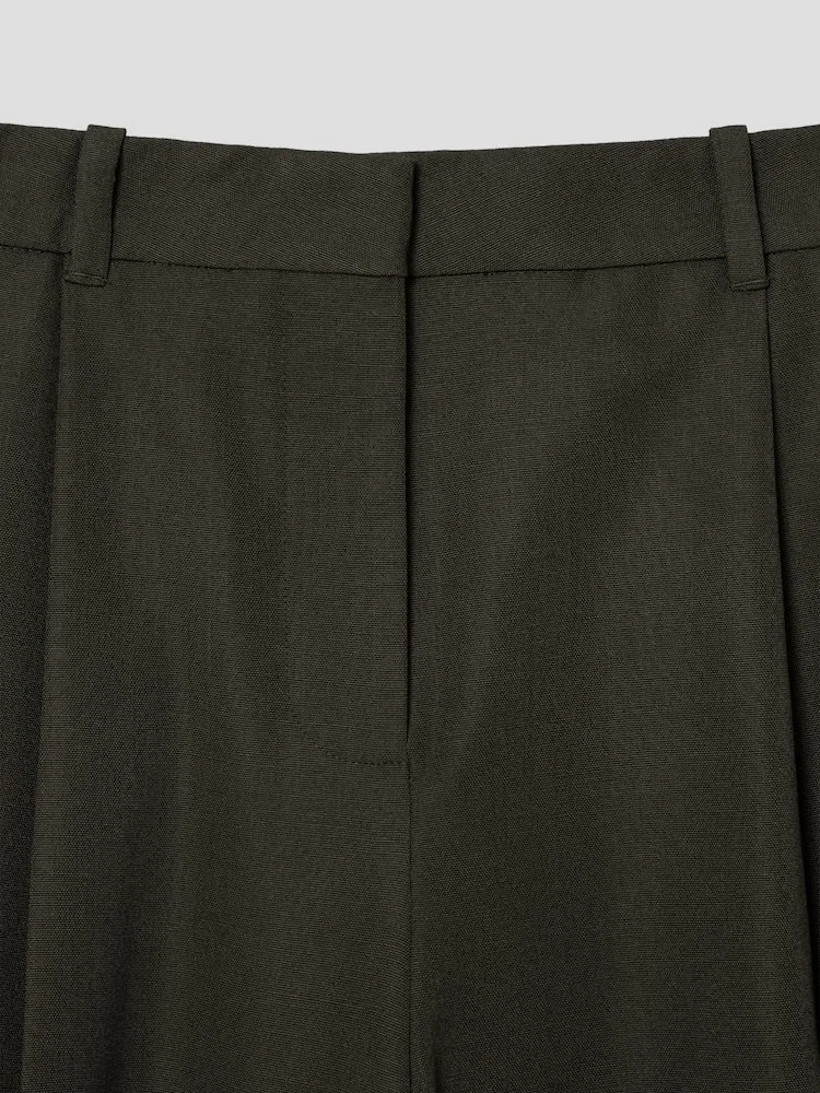 Широкие брюки с высокой талией, двусторонние складки, Le Pantalon D Homme JACQUEMUS, Dark Khaki — фото 3