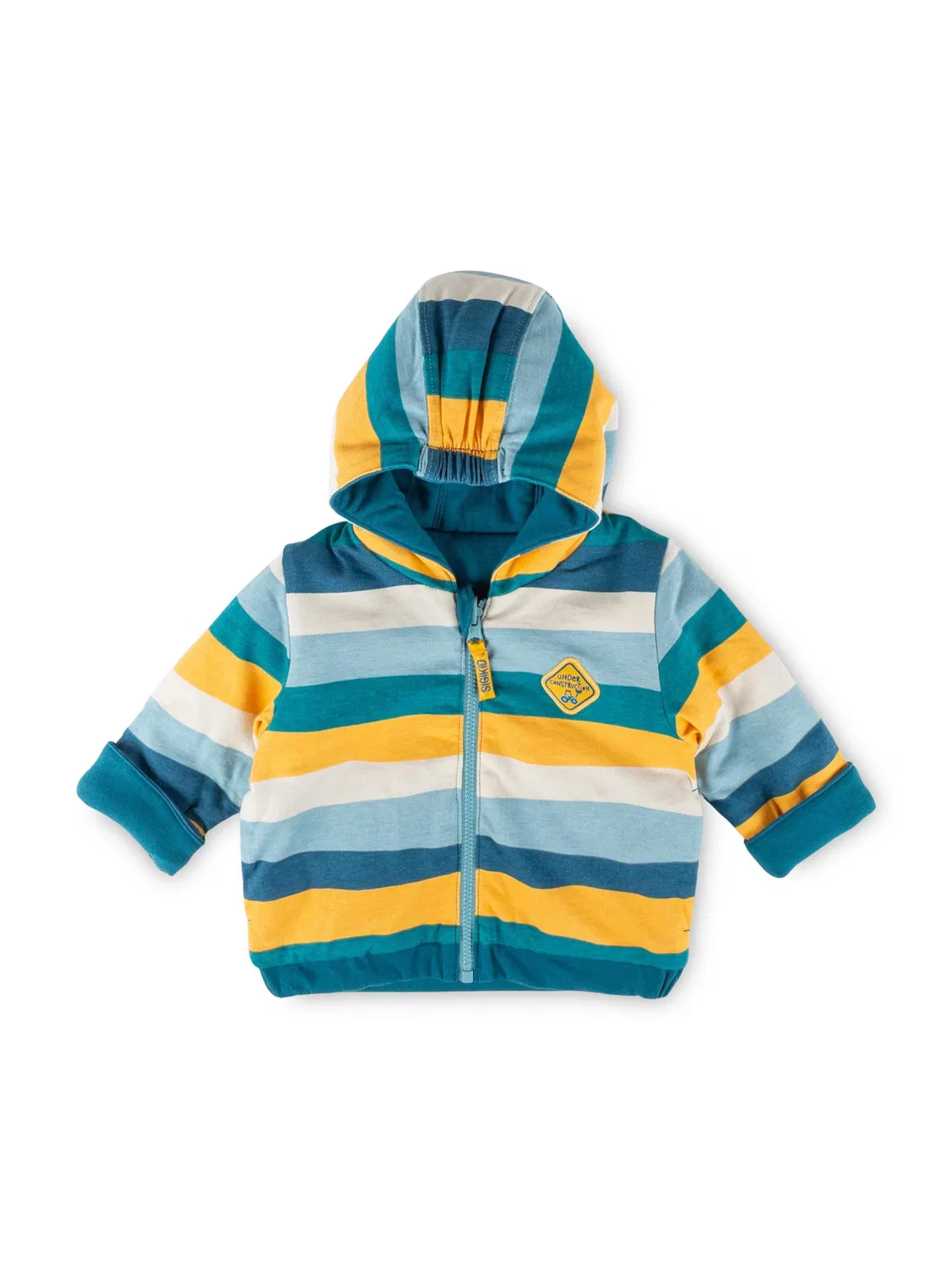 Межсезонная куртка Sigikid Wendejacke Whatiert Blue & Bright в цвете Petrol — фото 4