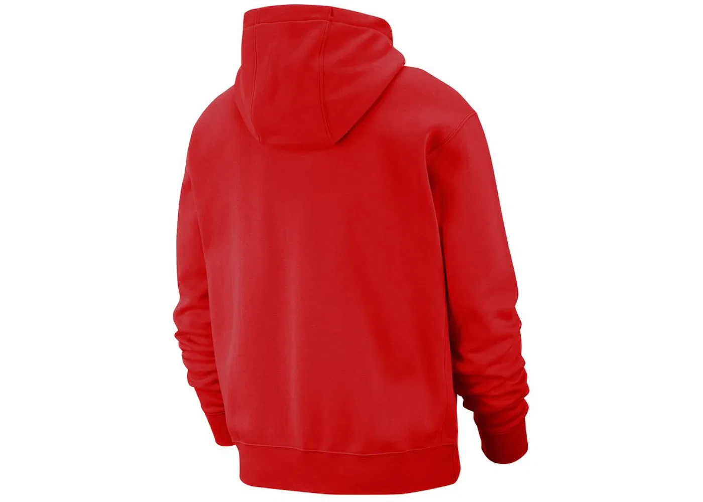 Мужская худи на молнии Nike Sportswear Club Fleece, University Red/University Red/White — фото 2