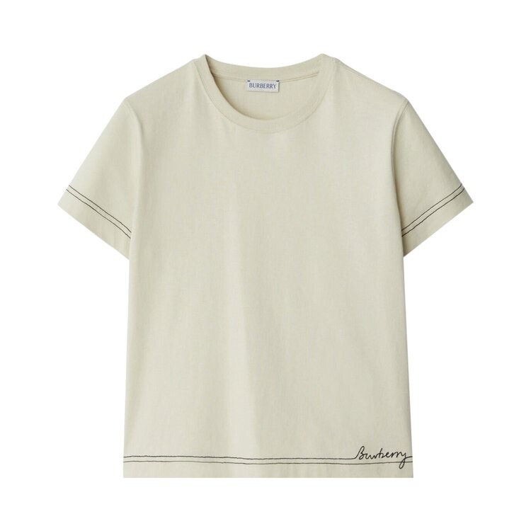 

Футболка Burberry Embroidered T-Shirt, серый