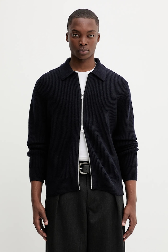 

Шерстяной кардиган Filippa K, темно-синий