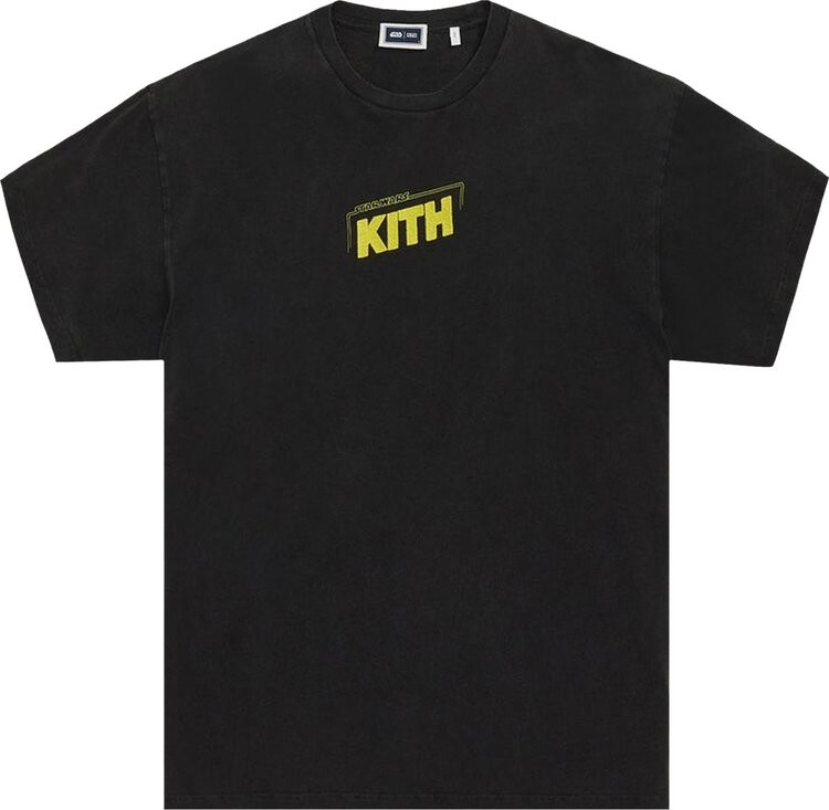 

Футболка Kith For Star Wars Credits Vintage Tee 'Black', черный