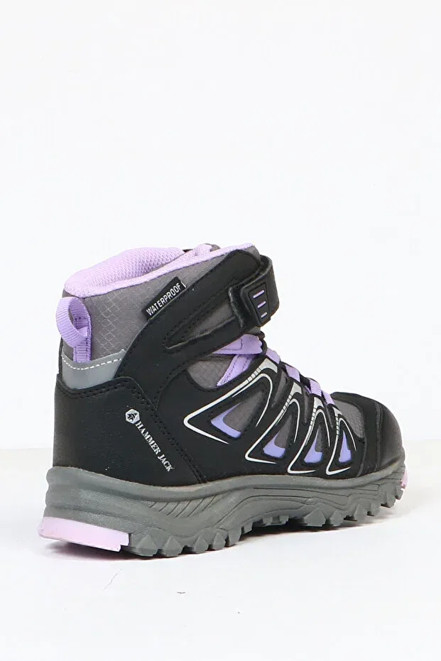 Детские ботинки для девочек водонепроницаемые с принтом Celos waterproof lilac outdoor kids boots Hammer Jack, Lilac — фото 3