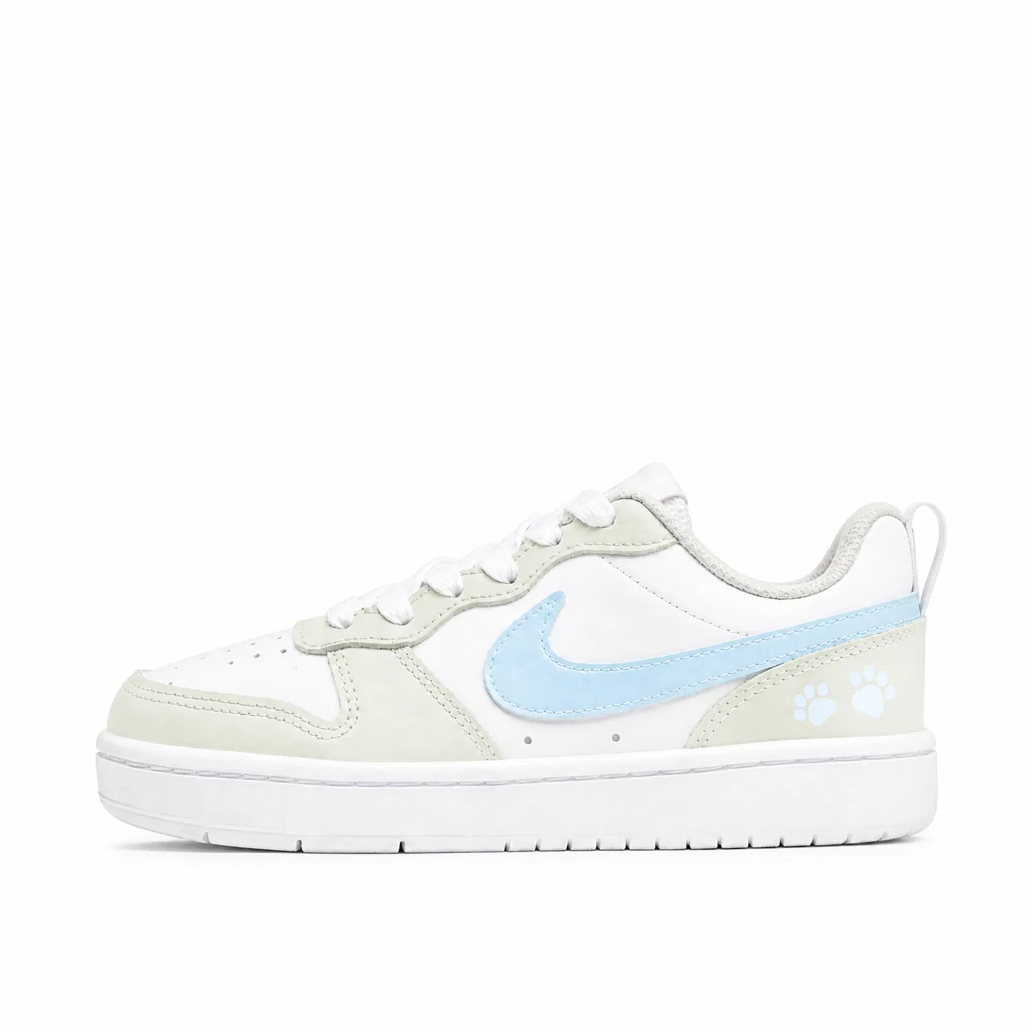 Детские кроссовки для скейтбординга с принтом Court Borough, Nike, Green Blue — фото 3