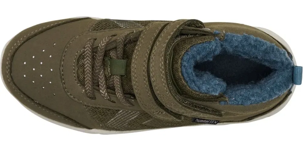 Сапоги резиновые зимние Crosslite Winter Mid Tex Jr Hummel, зеленый — фото 2