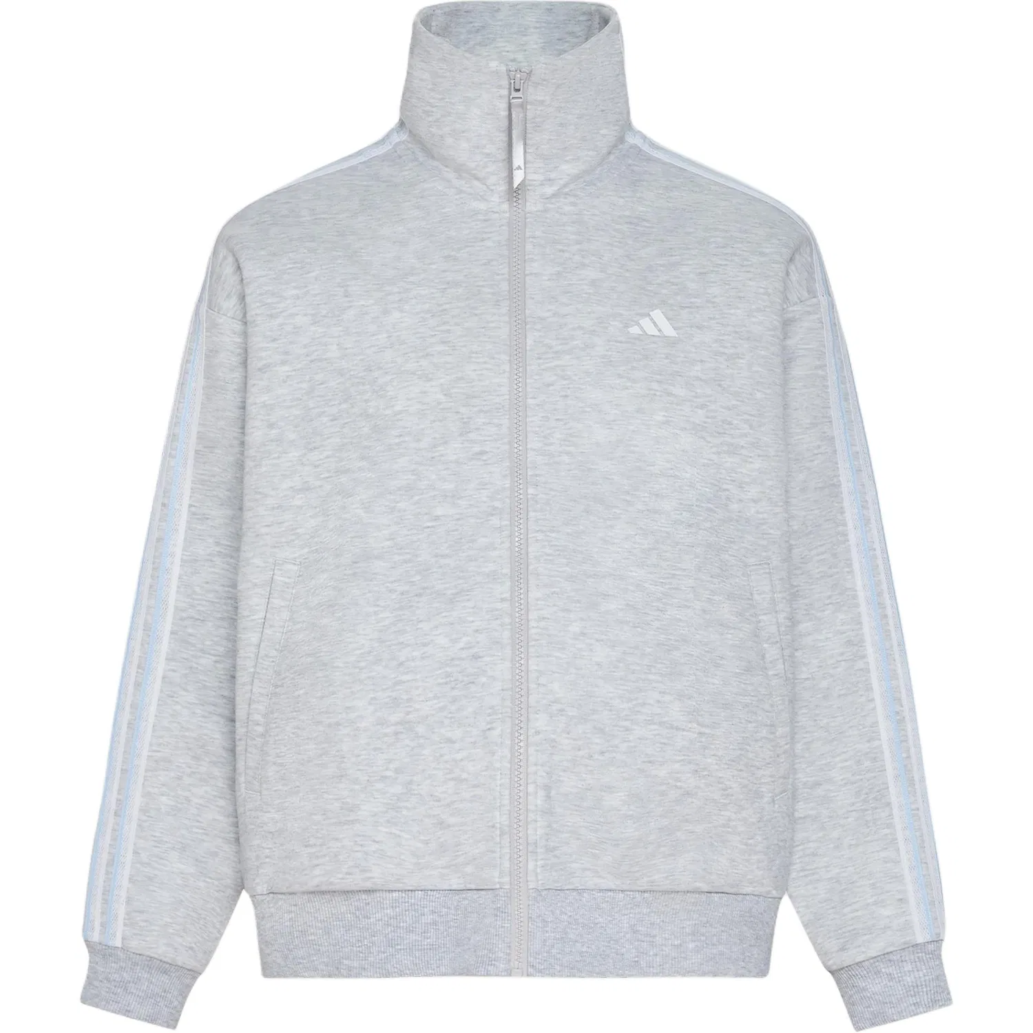 Женская куртка с воротником-стойкой Light Heather Gray Adidas