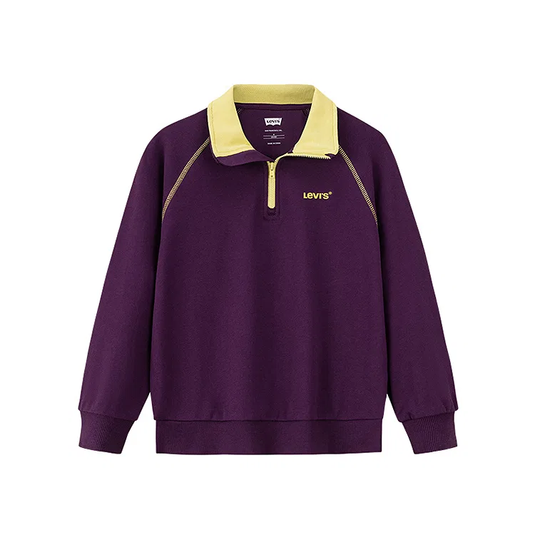 Детская толстовка с высоким воротником средней растяжимости Plum Levis