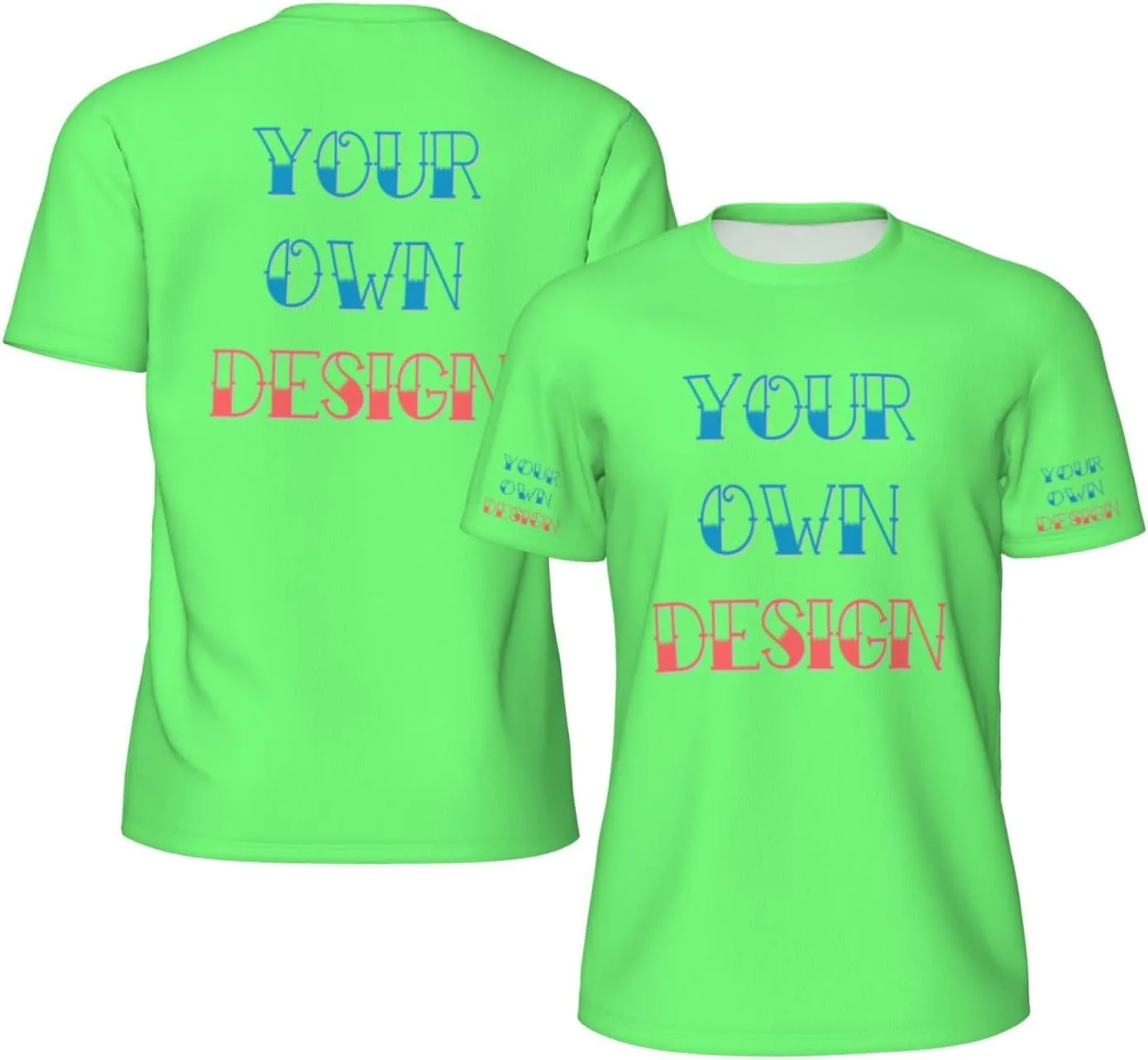 

Футболка Custom с принтом на 4 сторонах