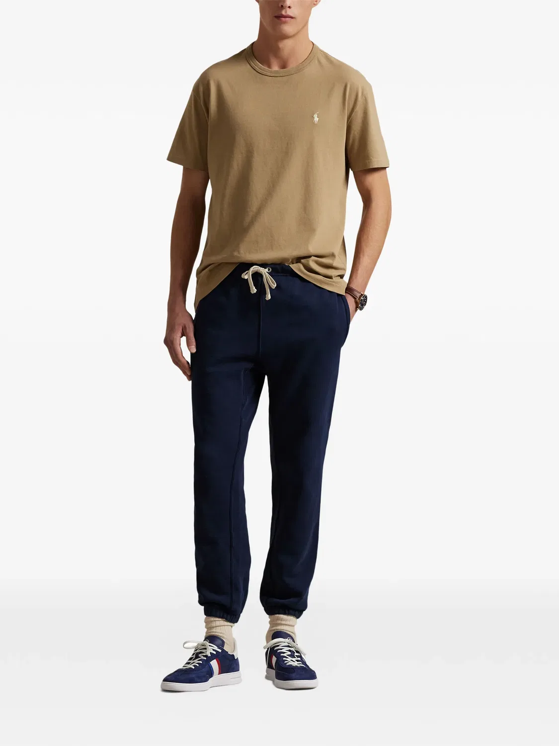 Футболка с вышивкой Polo Pony Polo Ralph Lauren, нейтральные цвета — фото 2
