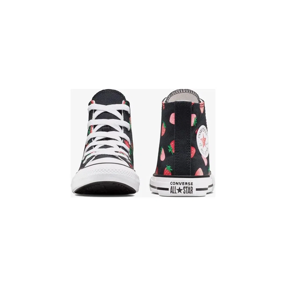 Детские кроссовки Converse Chuck Taylor All Star Strawberries, Black — фото 3
