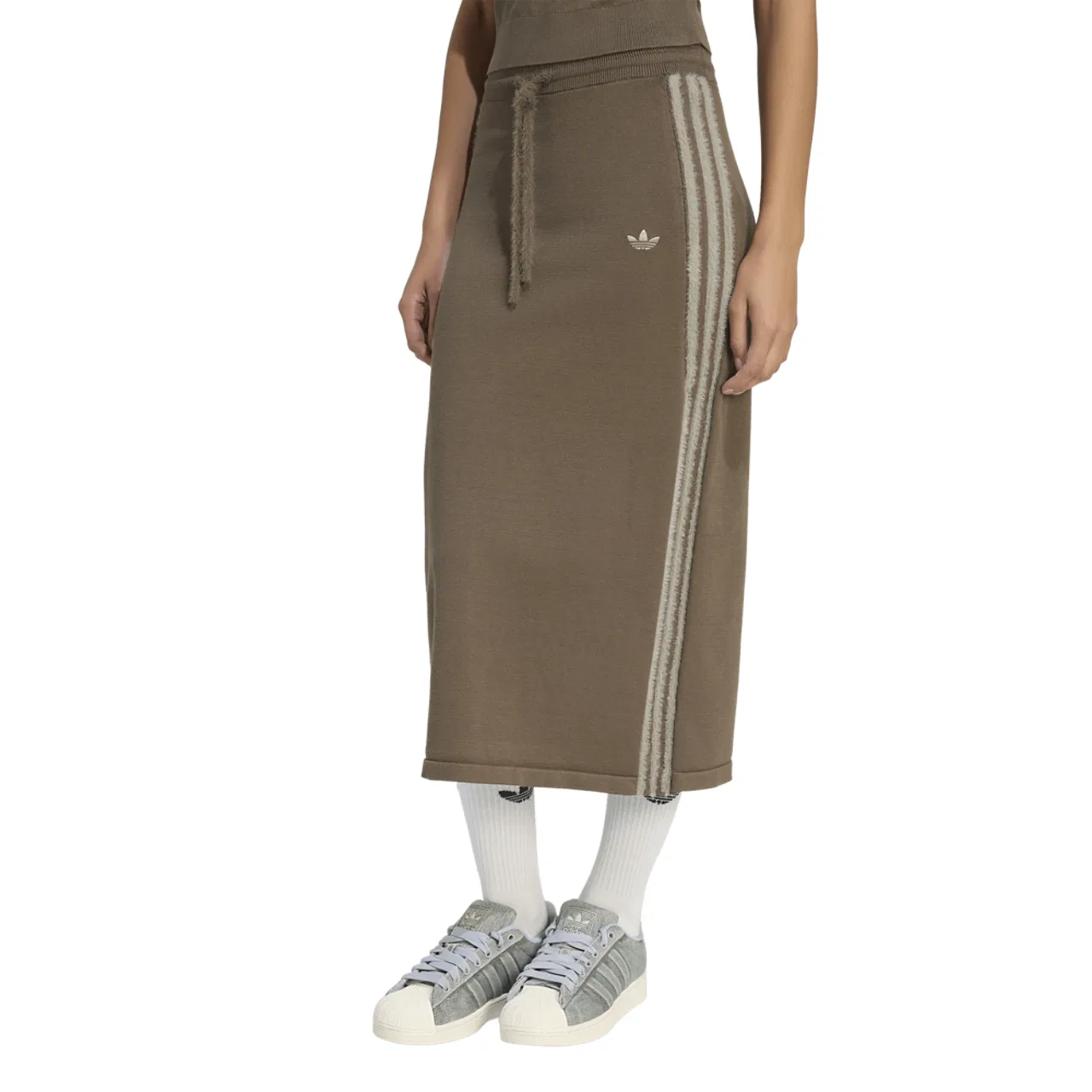 Женская трикотажная юбка миди Originals Knitted Skirt Adidas, Branch/Silver Pebble