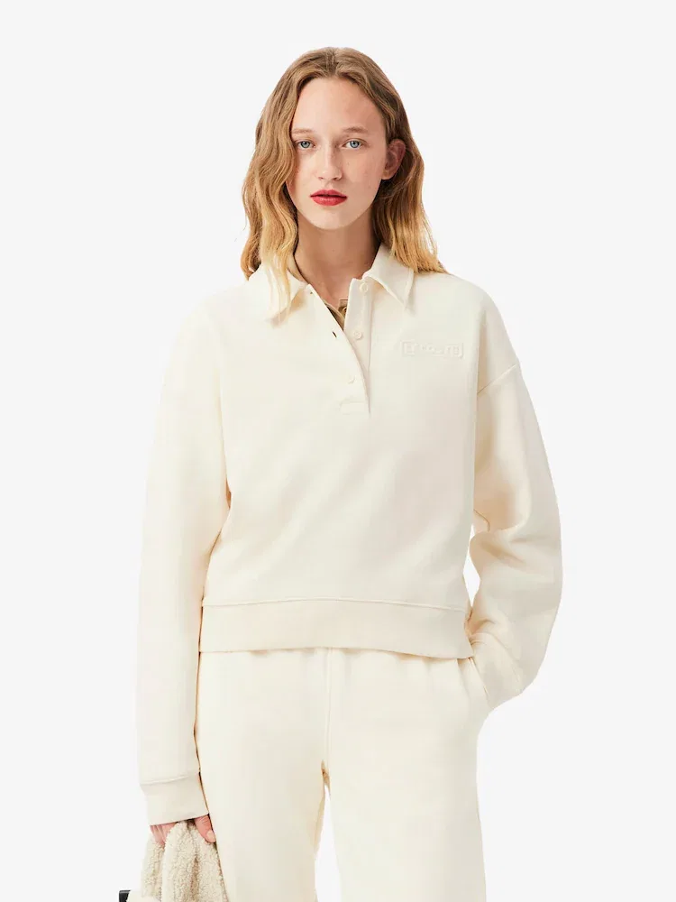 Футболка поло LACOSTE XFJ, с логотипом, белая