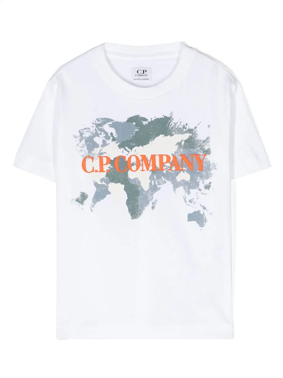 Футболка с вышитым логотипом C.P. Company, белый