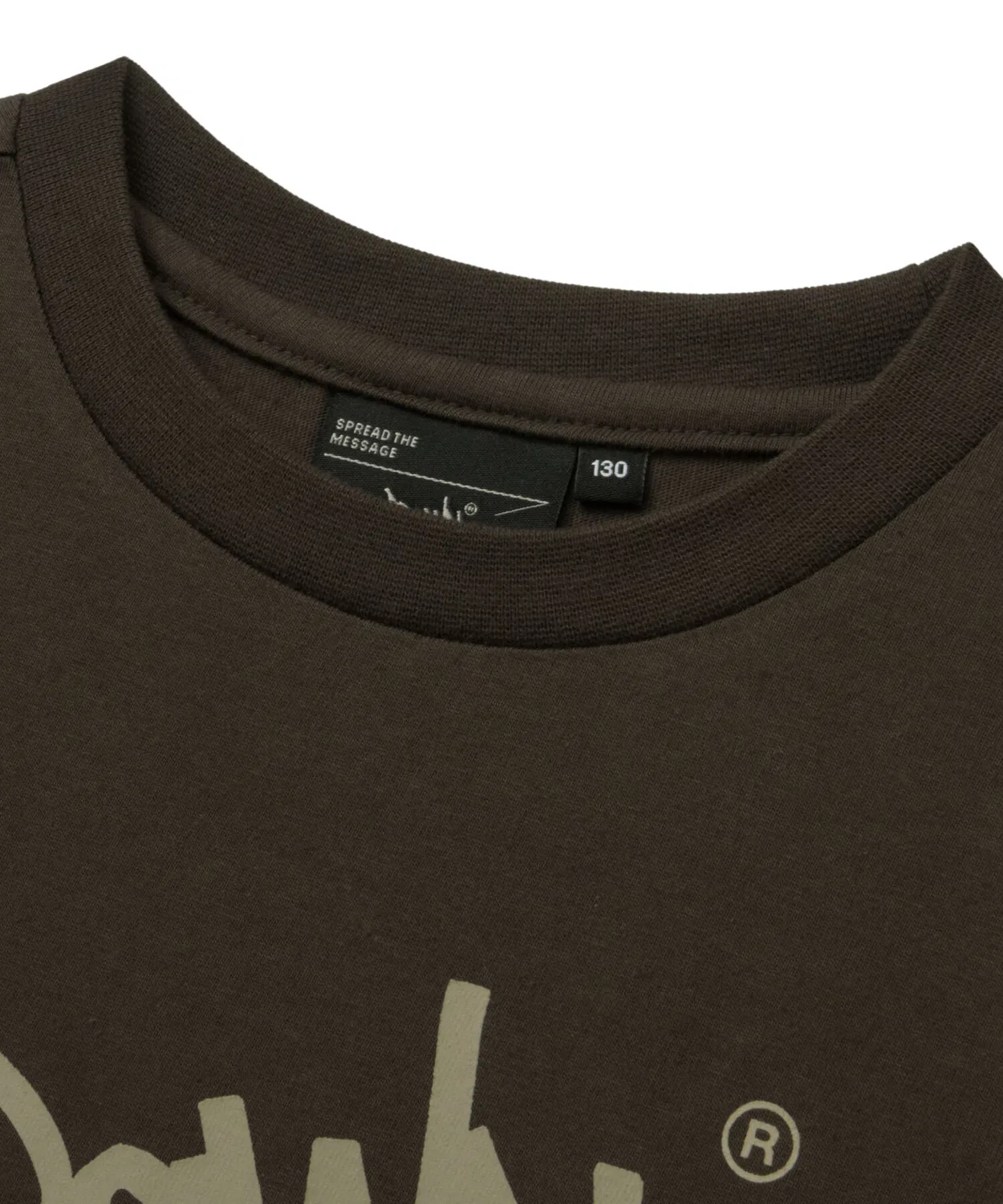 Детская коричневая футболка Kids Delivery Tag Tee от Brownbreath Kids — фото 4