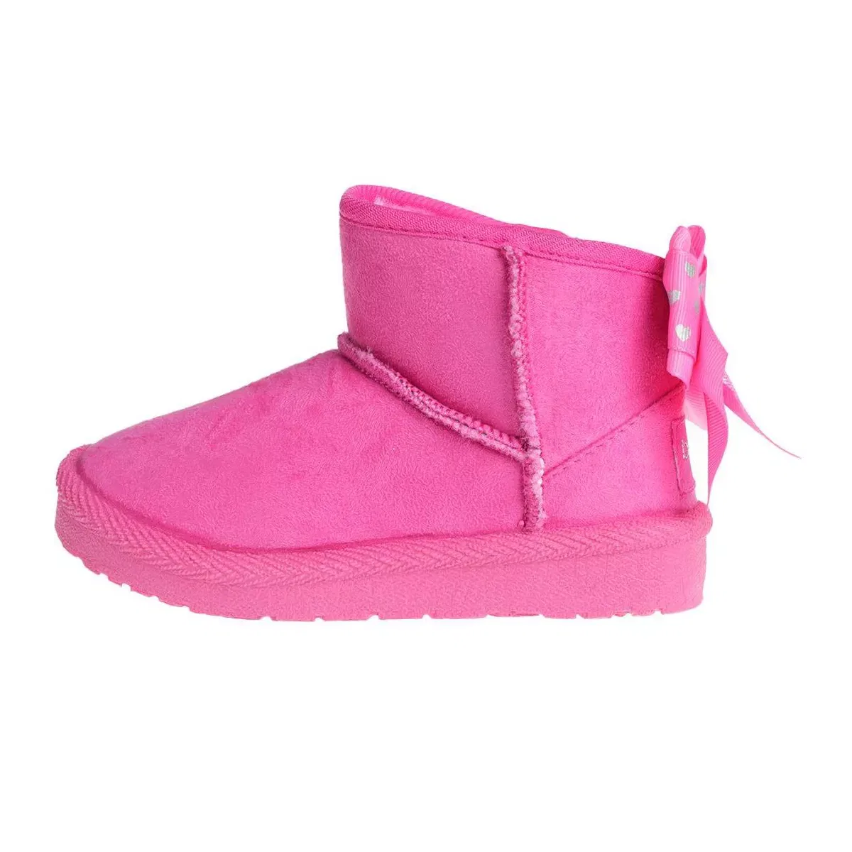 Детские ботинки для девочек зимние с бантом Bebe, Fuchsia — фото 3