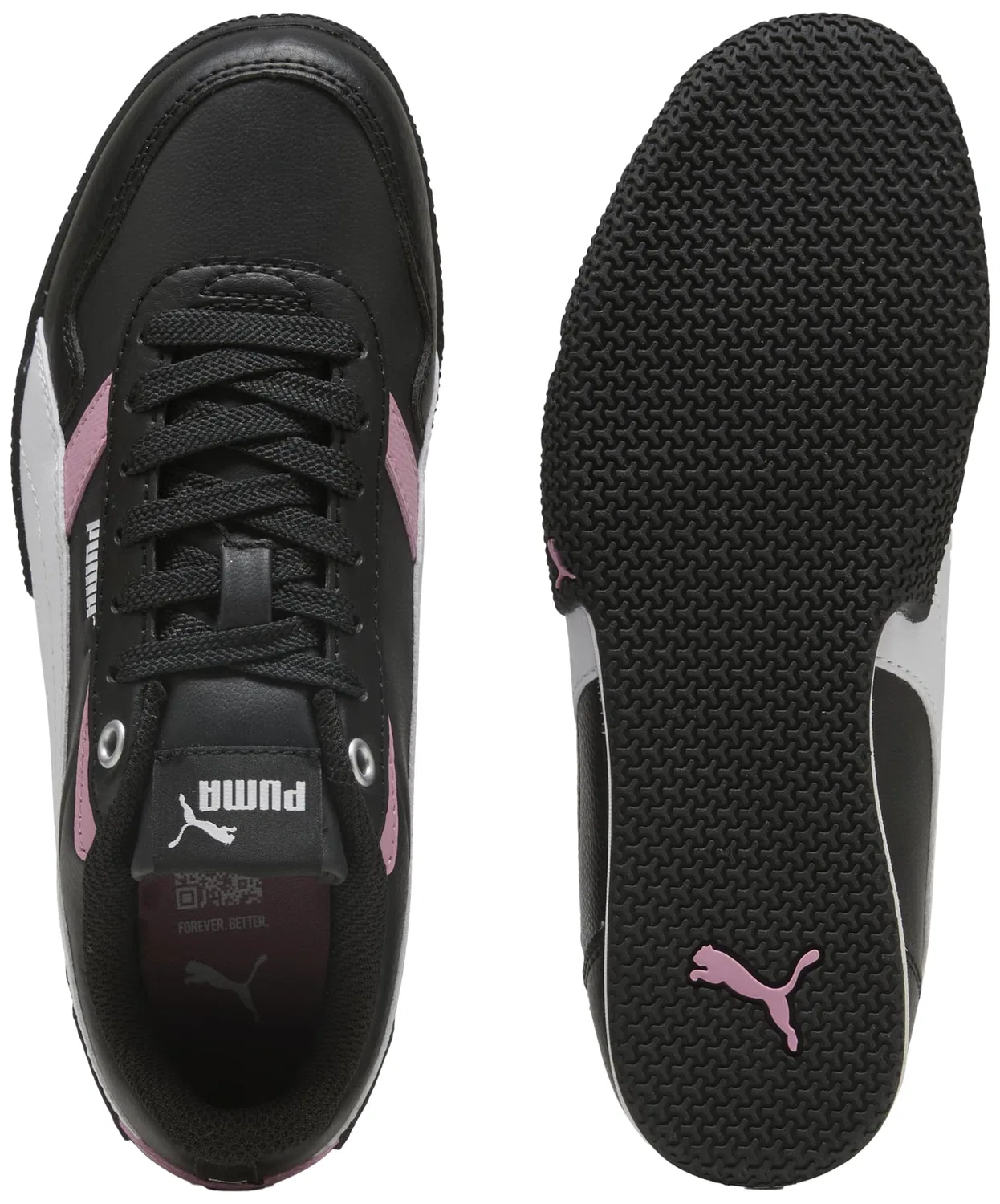 Детские кроссовки для девочек Puma Bella Donna SL Jr Puma Black Puma White Poised Pink — фото 4