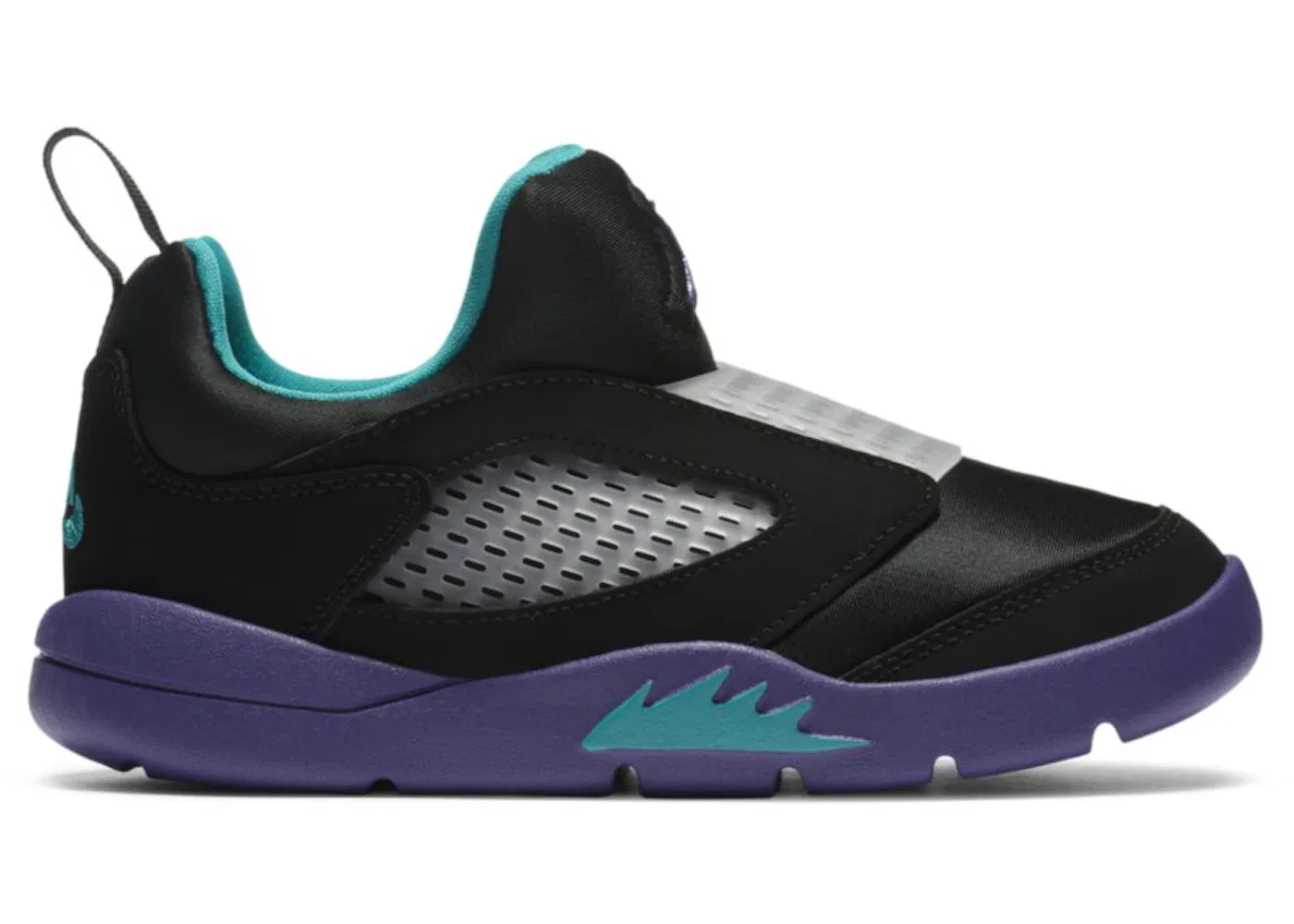 Детские кроссовки Lifestyle Jordan 5 Retro Little Flex Jordan, Black/New Emerald/Grape Ice