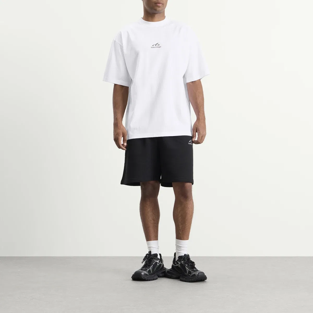 Футболка с принтом Logo Balenciaga, White — фото 4