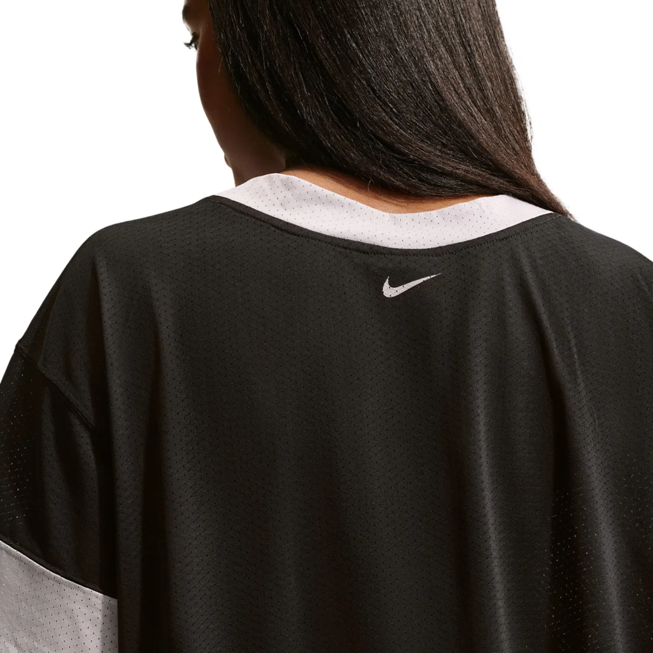 Женская джерси NSW Crop Nike, цвет Dark Smoke Grey/Black — фото 2