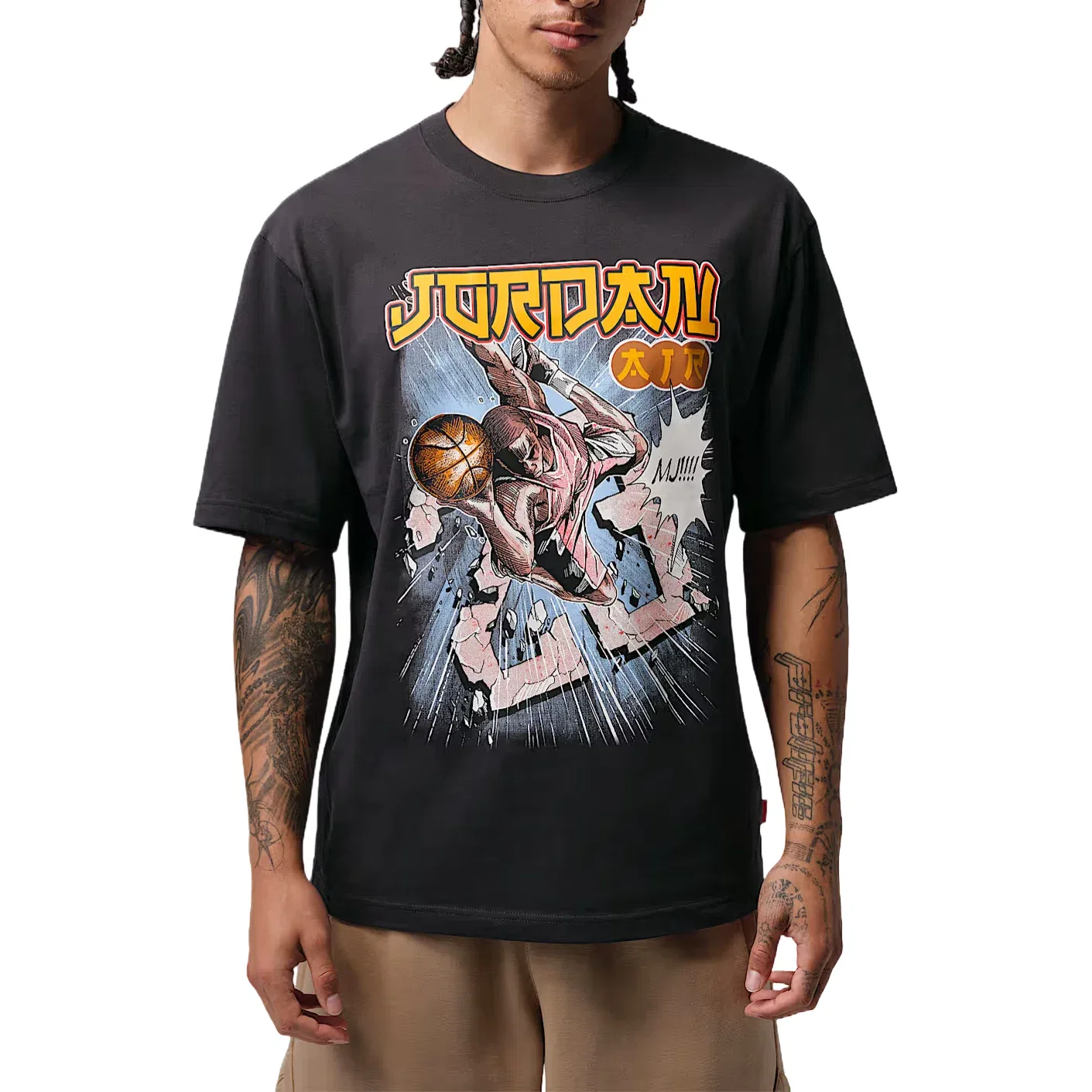 Мужская футболка хлопковая Jordan Brooklyn T-Shirt, черный — фото 2