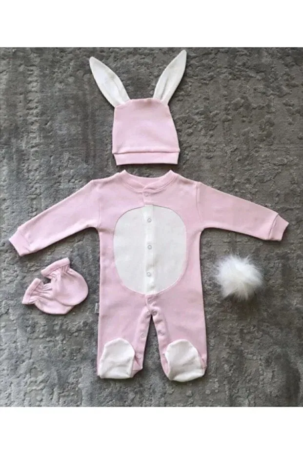Детский комбинезон для новорожденных с длинным рукавом Happymom, Pink