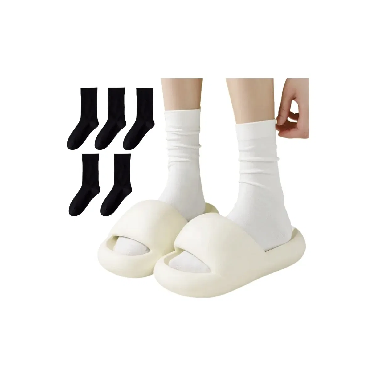 Детские носки хлопковые набор 5 пар Cotton Gene, Black 5