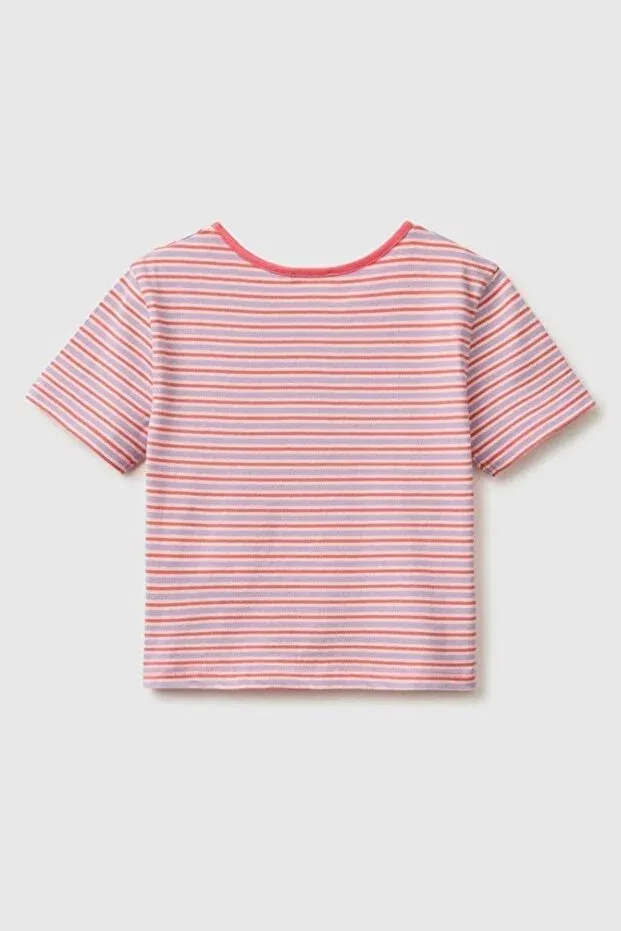 Детская футболка для девочек с принтом United Colors Of Benetton, Mix — фото 2