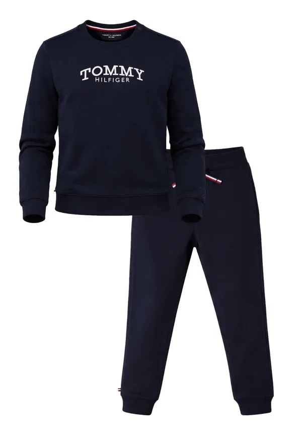 Спортивный костюм из хлопка, Print, Tommy Hilfiger, темно-синий