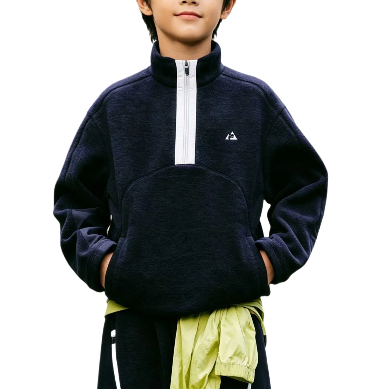 Детская толстовка с воротником-стойкой Moderate FILA KIDS, RD Royal Blue