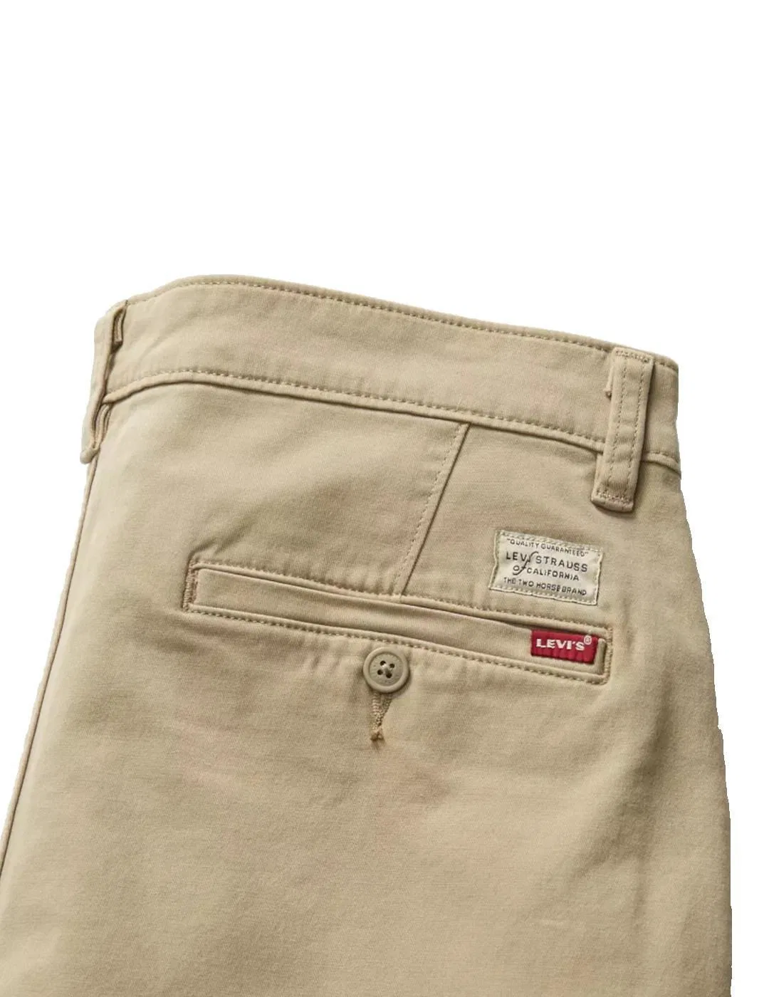 Мужские хлопковые чиносы Levi's Standard Taper, Beige — фото 3