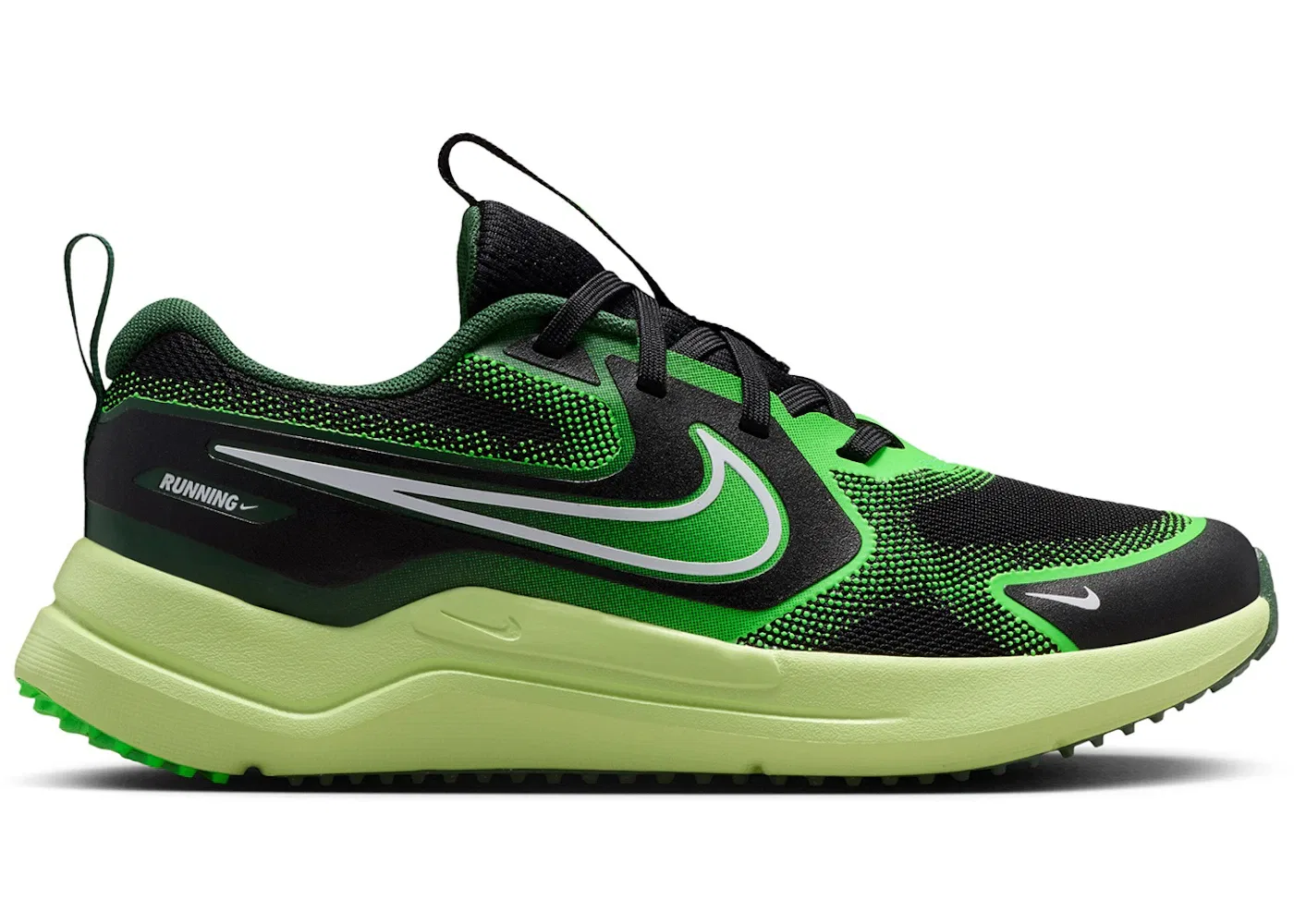 Детские кроссовки для бега Nike Cosmic Runner, Black/Light Liquid Lime/Fir/White