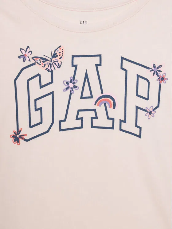 Футболка regular fit Gap, розовый — фото 3