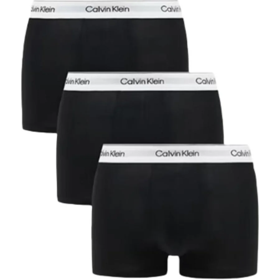 Комплект трусов Calvin Klein Icon Cotton Stretch 3 шт., черный — фото 2