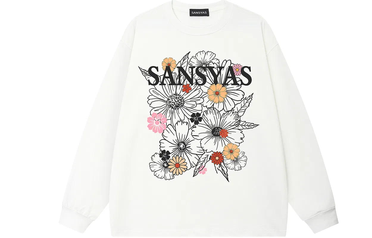 Детская футболка с круглым вырезом Straight Fit Pink SANSYAS — фото 3