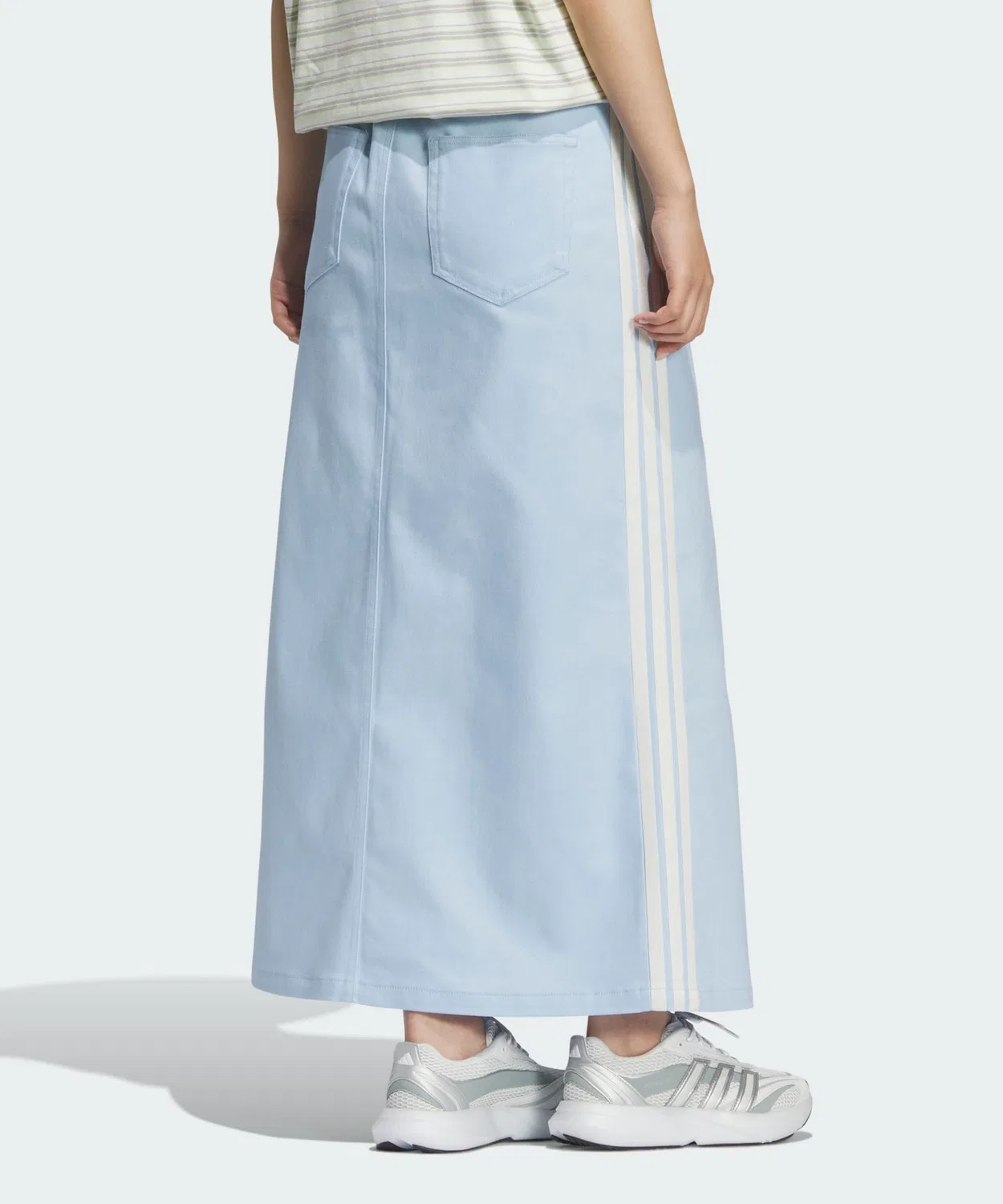 Женская юбка-миди свободного кроя Stadium Chrome Denim Adidas, Blue — фото 2