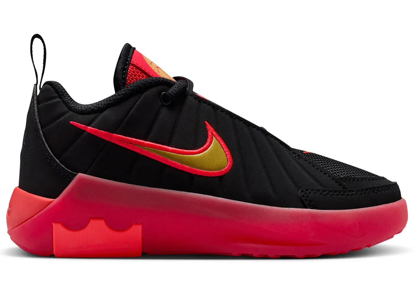 Детские кроссовки для баскетбола Nike LeBron Witness 9, Black/University Red/Bright Crimson/Metallic Gold