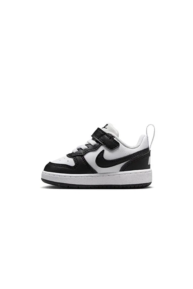 Детские повседневные туфли для девочек на плоском ходу Glam Nike, Black/White — фото 3