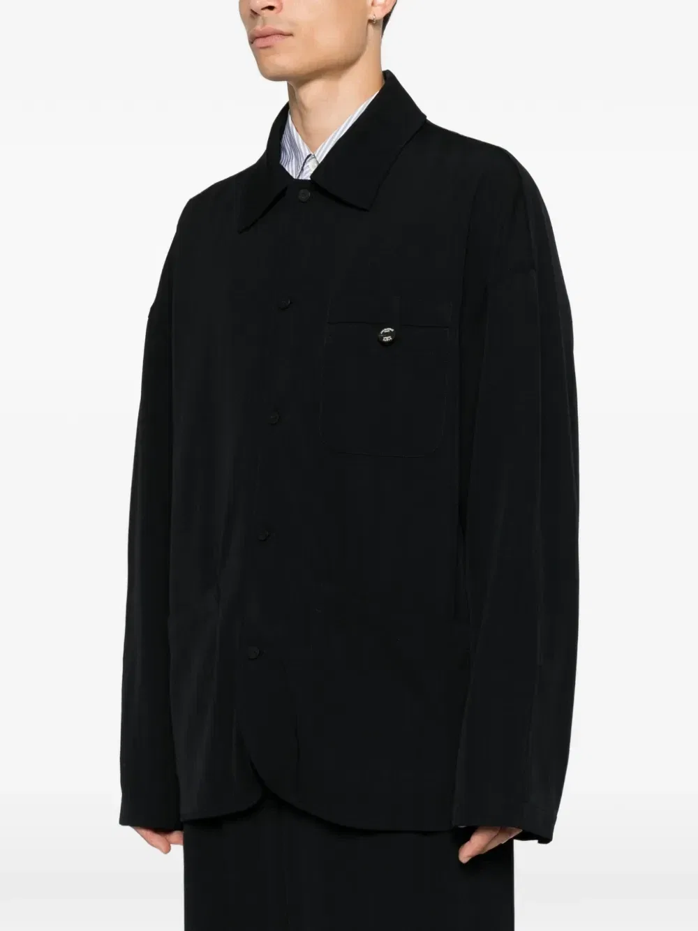 Куртка-рубашка The Strada с накладными карманами JACQUEMUS, синий — фото 3