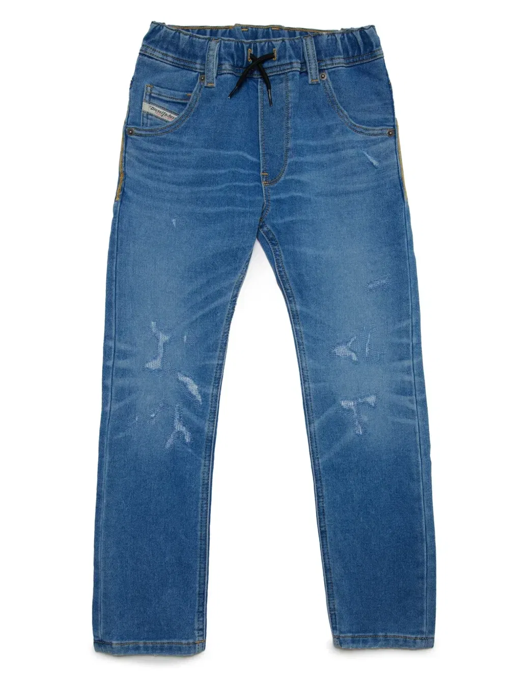 Прямые джинсы с кулиской Diesel Kids, синий