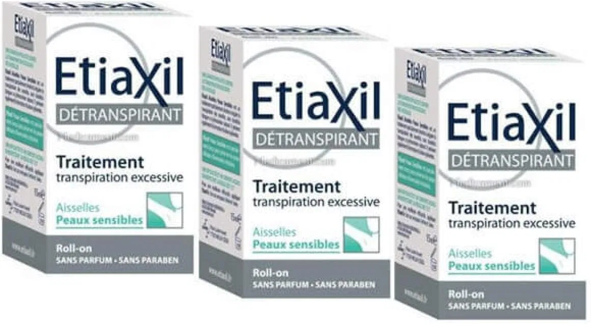 Дезодорант-ролик Etiaxil, 3 шт. по 15 мл, без отдушки