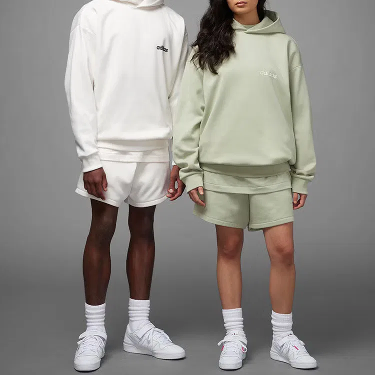 Худи баскетбольное с принтом Adidas, белый — фото 2