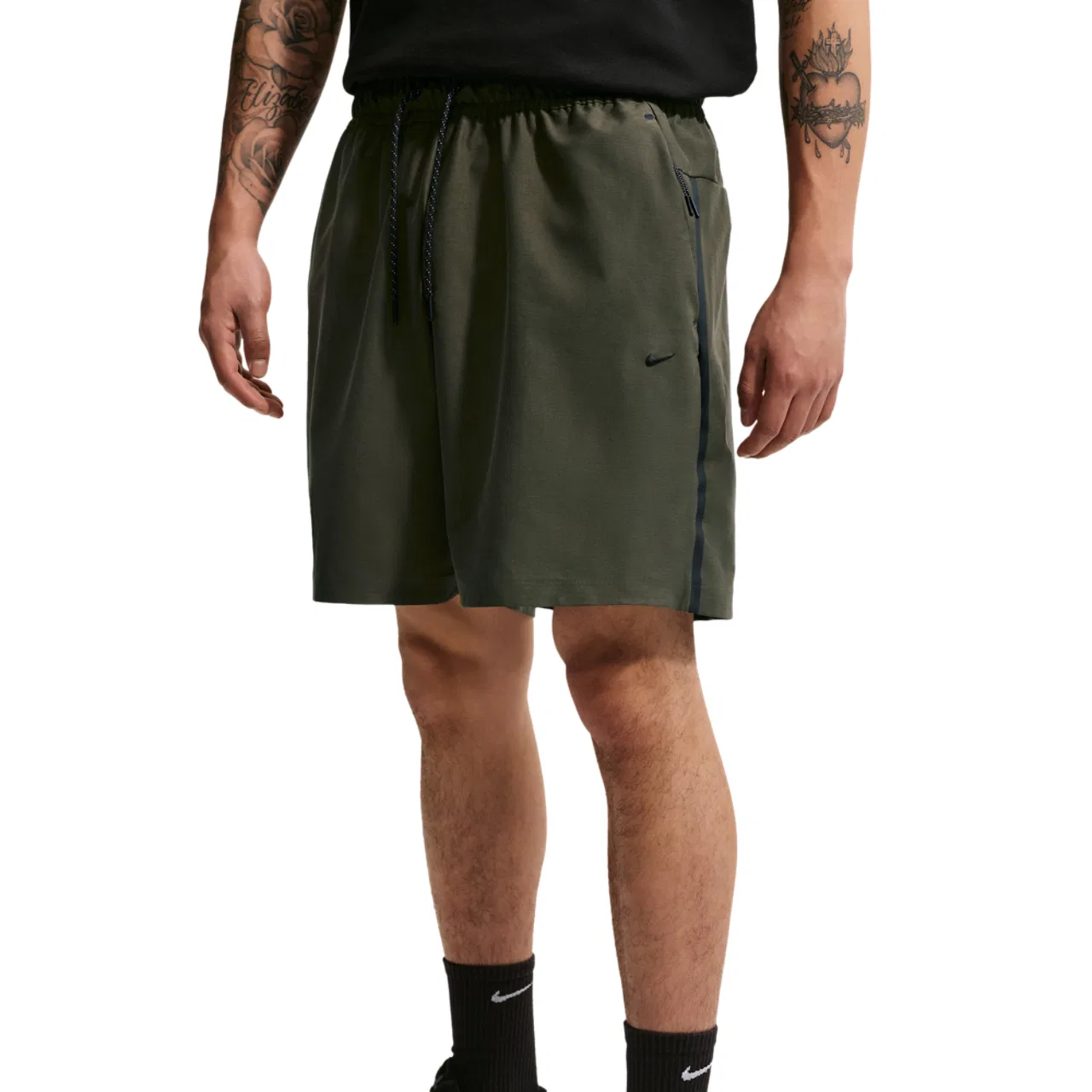 Мужские шорты Tech Shori Knit Nike, цвет Cargo Khaki/Black