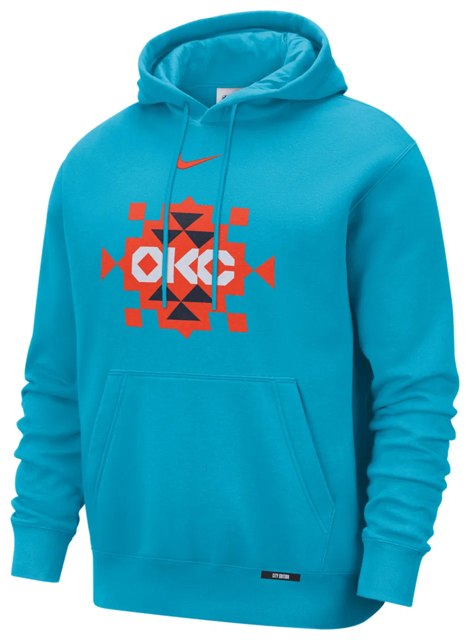 Худи для мужчин Thunder Club Logo City Edition Nike, цвет Multi/Navy