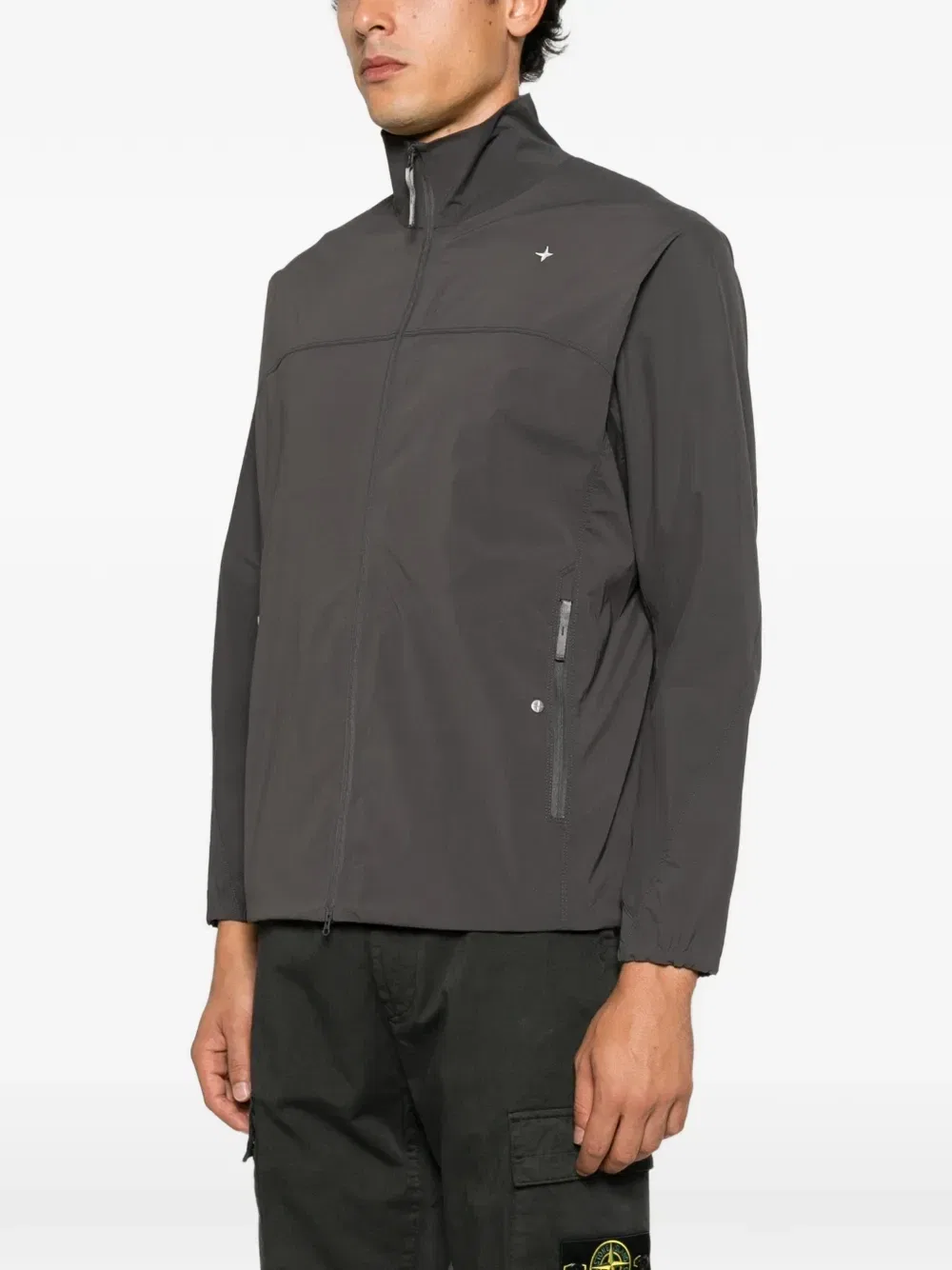 Рубашка Stellina на молнии Stone Island, серый — фото 3