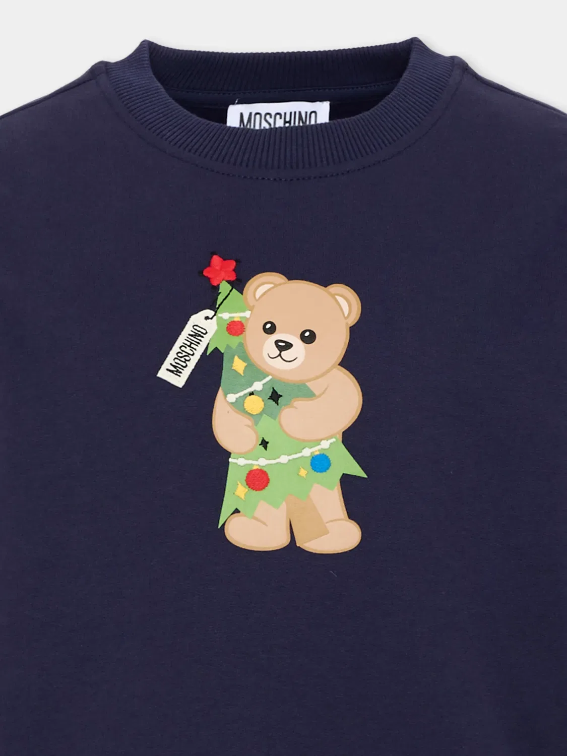 Moschino Свитшот с мишкой, синий — фото 2
