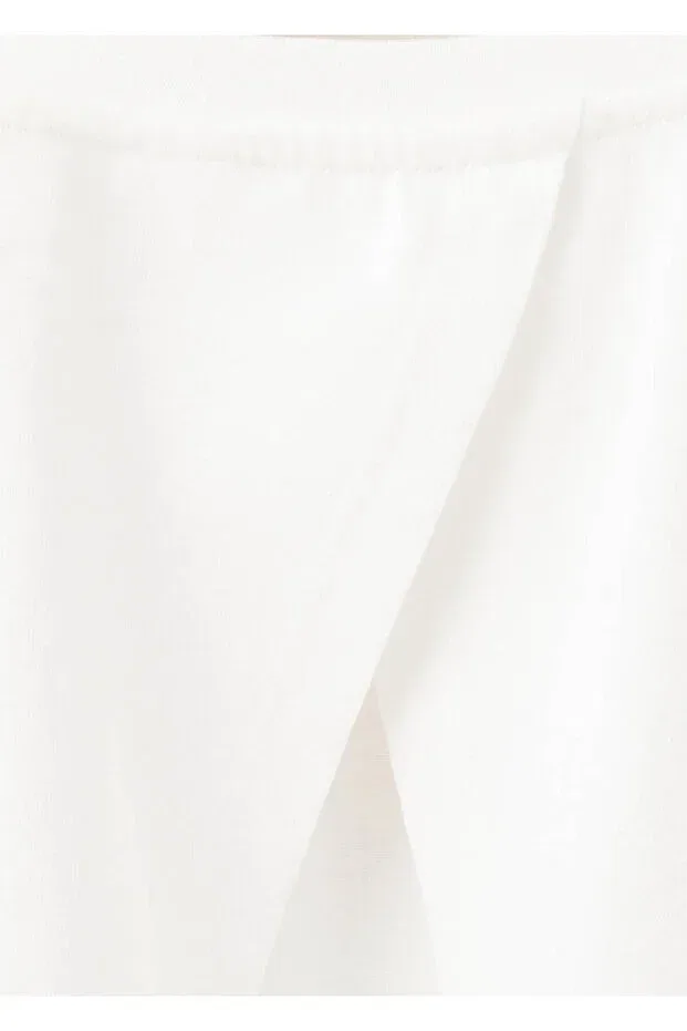 Детское для девочек хлопковое платье-футболка Mango Baby, Off White — фото 4